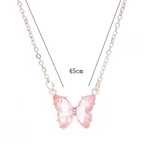 Crystal Butterfly Pendant Necklace for Women – Elegant Gold Chain Jewelry Gift with Delicate Butterfly Charm, Stylish Fashion Necklace for Daily Wear, Special Occasions, Birthdays & Anniversaries (AWT-108)
