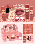 Color Castile Pack of 3 Bear Shape Matte Lipsticks – Long-Lasting, Bold and Vibrant Makeup Essential for Women & Girls, Perfect Gift Set for Birthdays, Parties, Weddings, and Daily Fashion Beauty Needs