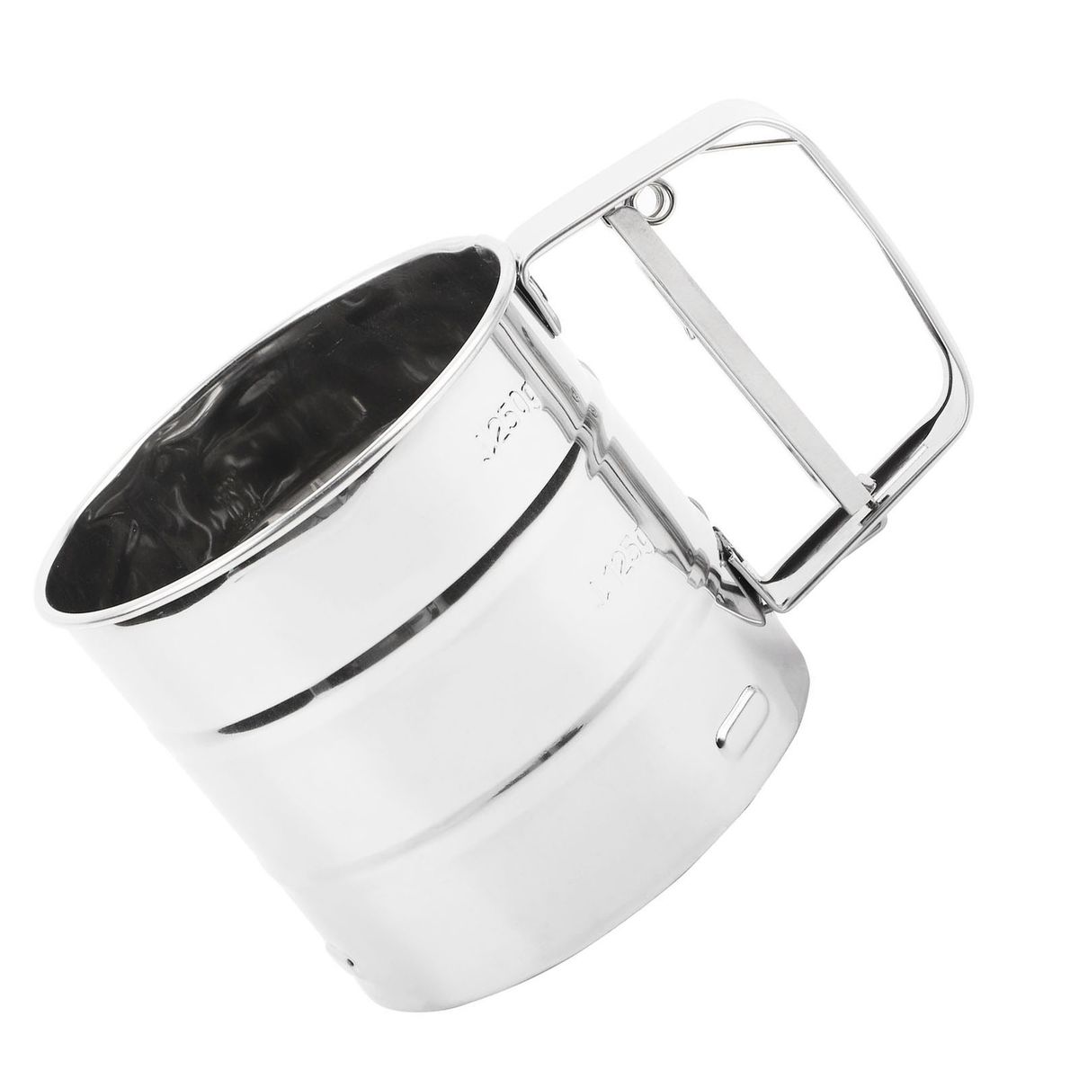 "Stainless Steel Flour Sifter | Fine Mesh Baking Cup for Cake & Pastry"