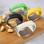 Garlic Press Rocker – Premium Stainless Steel Garlic Crusher and Mincer Tool, Easy-to-Use Handheld Garlic Grater with Effortless Cleanup, Durable Kitchen Gadget for Home Cooking & Daily Food