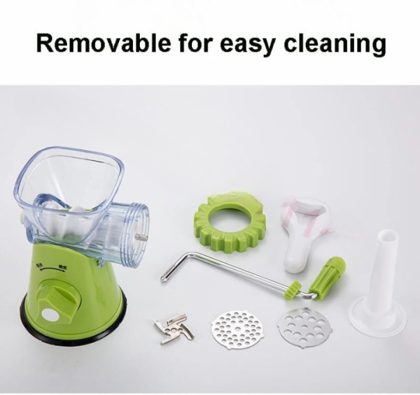 Manual Hand Crank Vegetable & Fruit Juicer – Multipurpose Kitchen Tool with Powerful Vacuum Suction Cup, Easy Squeeze Juice Extractor for Fresh Healthy Drinks, Durable Portable Juicing Machine