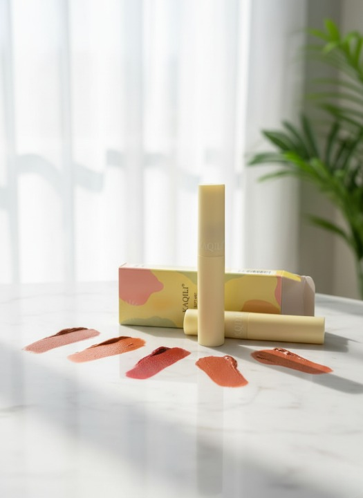 Kaqili Soft Mist Lipgloss – Velour Air Lip Glaze with Lightweight Matte Finish, Long-Lasting Hydration and Smooth Texture, Available in Multiple Shades (1, 2, 3, 4), Perfect for Daily Wear & Parties