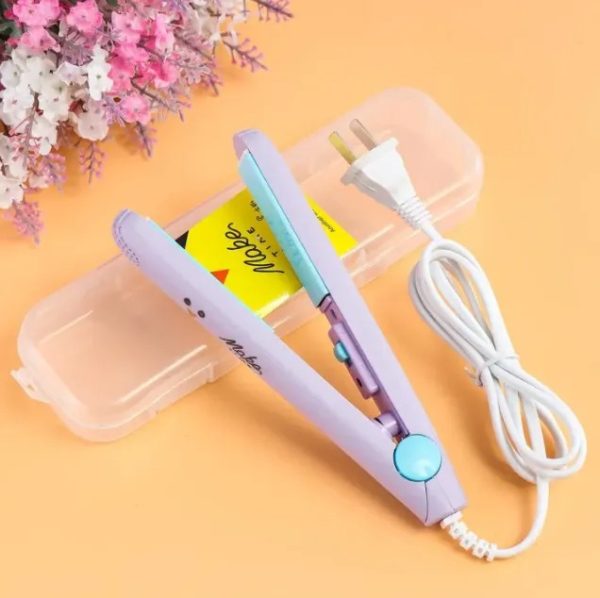 “Mini Hair Straightener – Lightweight & Portable Travel Styling Tool for Quick & Easy Hair Styling | Compact Flat Iron with Medium Heat Settings | High & Low Speed Control for Smooth & Shiny Hair