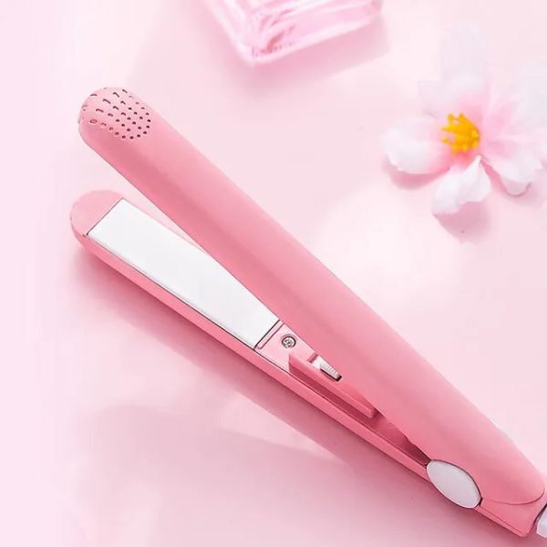 “Mini Hair Straightener – Lightweight & Portable Travel Styling Tool for Quick & Easy Hair Styling | Compact Flat Iron with Medium Heat Settings | High & Low Speed Control for Smooth & Shiny Hair