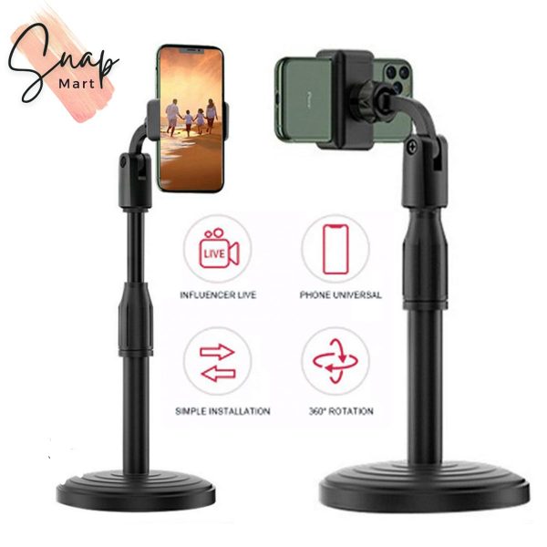 Multifunction Mobile Tripod Stand – Adjustable Mini Tripod Phone Holder with Flexible Height & Angle, Durable High-Quality Stand for Photography, Video Recording, Vlogging, Live Streaming & Daily Use