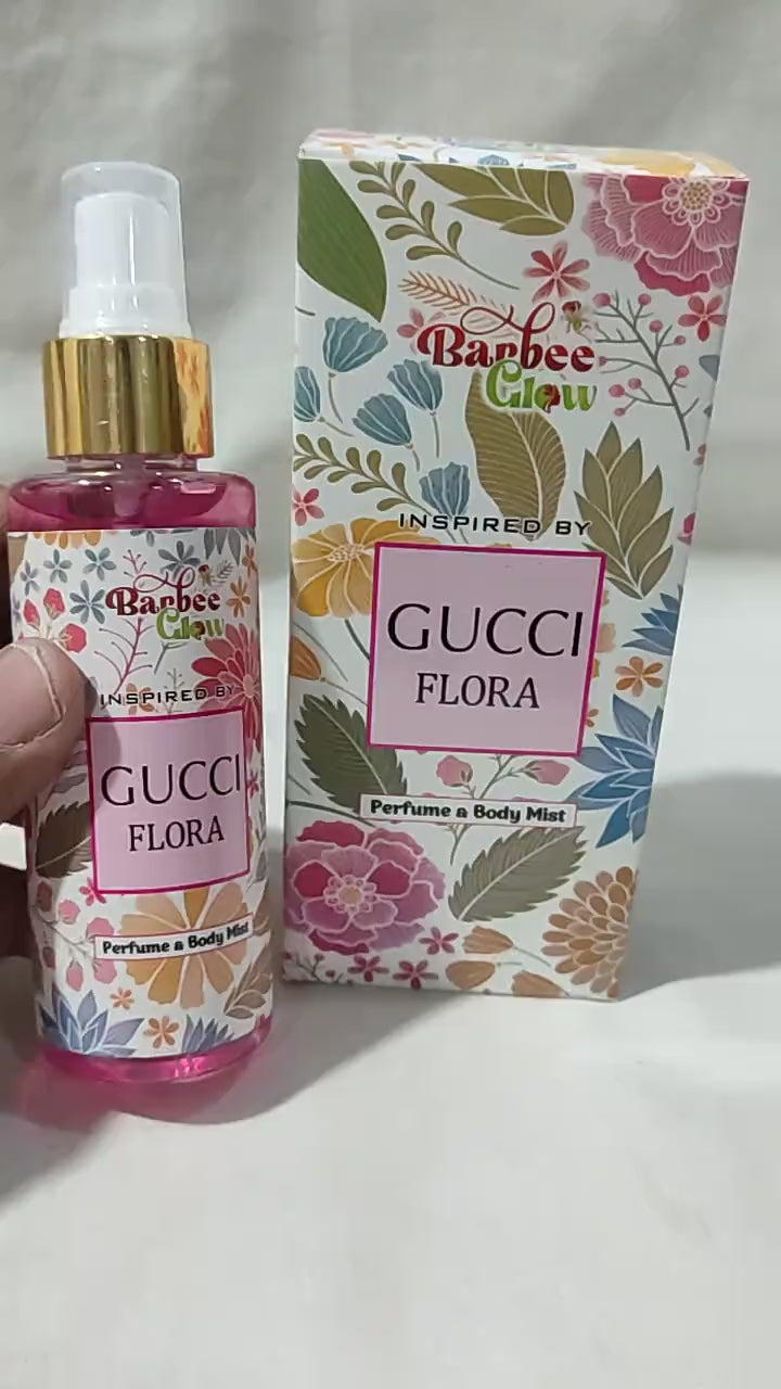 Gucci Flora Pink Perfume 120ml – Elegant floral fragrance for women in a pink luxury bottle, long-lasting and feminine scent.